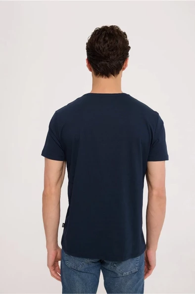 Navy Blue ENJOY TEE - Resim 5