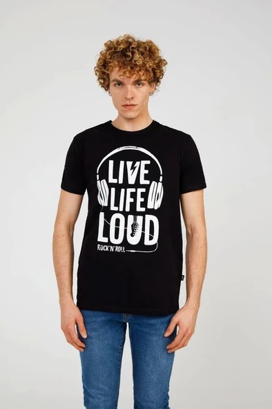 Black LOUD TEE ürün görseli 1