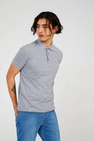 GRAY FATHER BASIC POLO - Resim 2