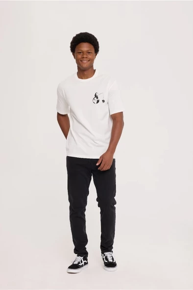 White SPACE HALF-RELAX TEE - Resim 5