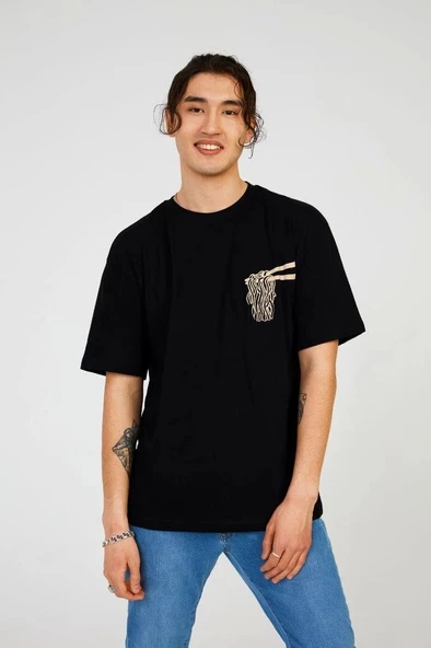 Black NOODLE RELAX TEE ürün görseli 1