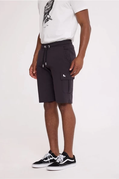 Anthracite CASH CARGO SWEATSHORT - Resim 2