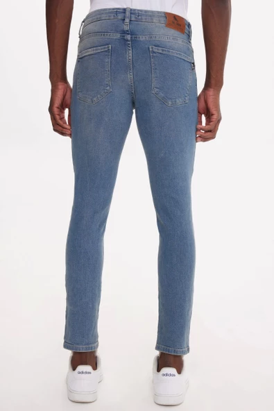 Light Blue HARDY DENIM PANT - Resim 4