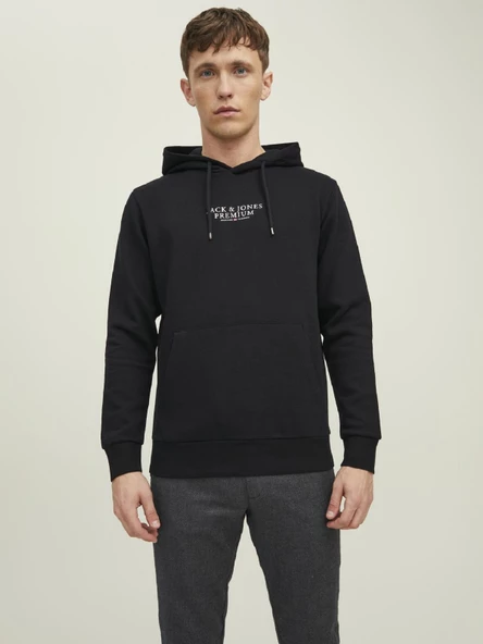 JACK JONES Premium Erkek Kapüşonlu Sweatshirt 12216335 ürün görseli 1