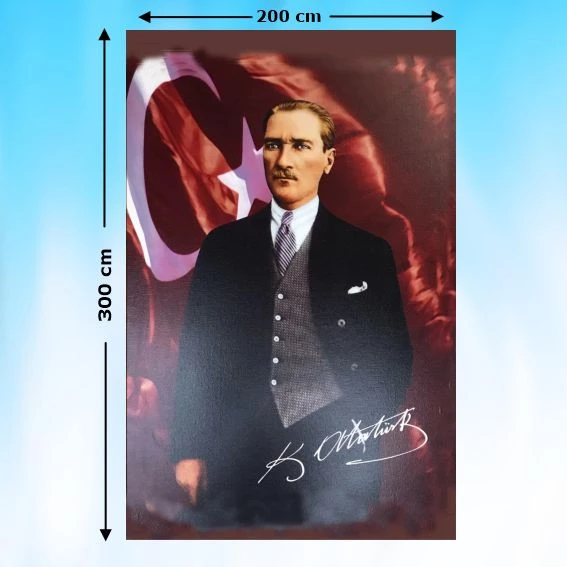 ATATÜRK RESMİ 300X200 cm ürün görseli 1