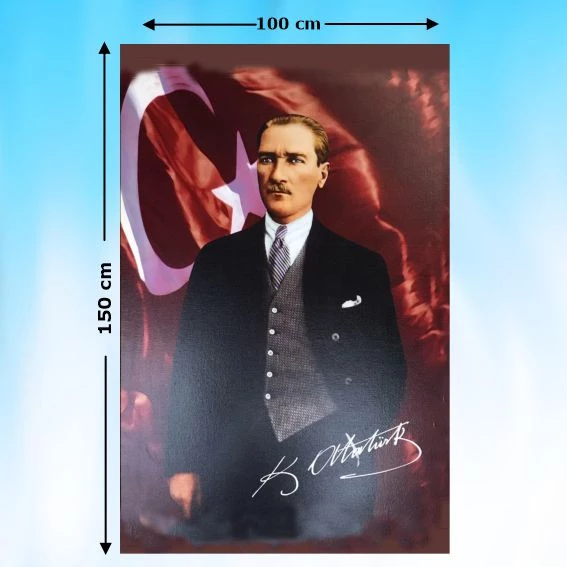 ATATÜRK RESMİ 150X100 cm ürün görseli 1