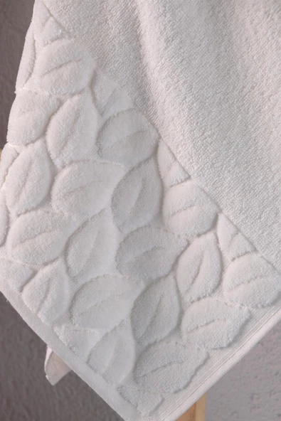 NİVEMESHOME 632 BEYAZ 90X150 HAZAL BANYO HAVLUSU NURPAK ürün görseli 1