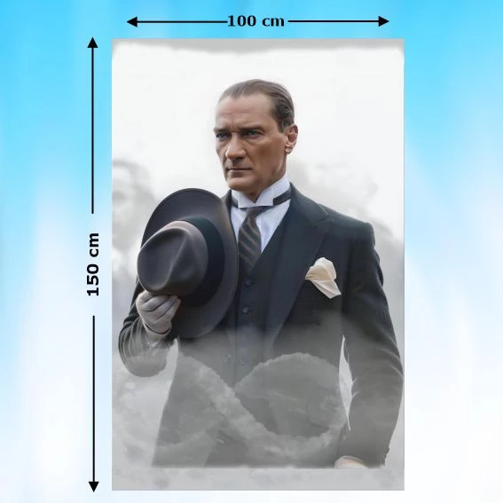 ATATÜRK RESMİ 150X100 cm ürün görseli 1
