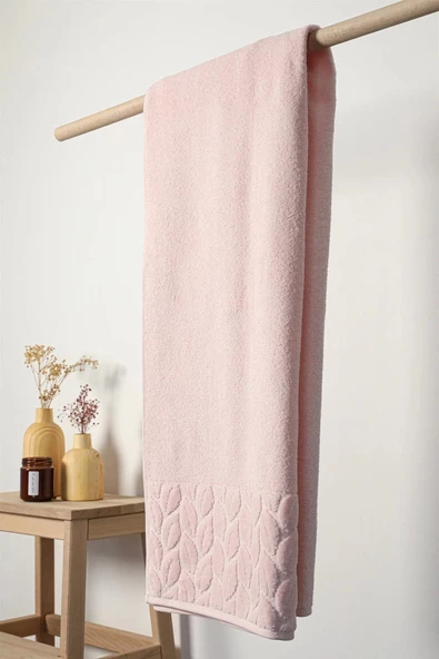 NİVEMESHOME 632 PEMBE 90X150 HAZAL BANYO HAVLUSU NURPAK ürün görseli 1