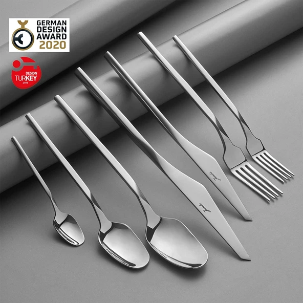 Jumbo 5100 Quartz 84 Parça 12 Kişilik Çatal Kaşık Bıçak Seti ürün görseli 1