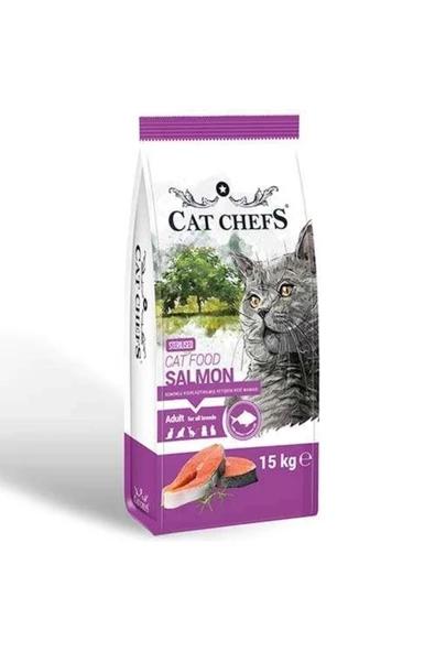 Cat Chefs 15 Kg Somonlu Kısır Kedi Maması ürün görseli 1
