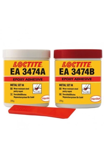 Loctite Ea 3474 - 500gr | Epoksi Metal Set | Mineral Dolgulu Çelik Macun ürün görseli 1