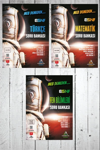 8. Sınıf MEB Demeden Önce Türkçe-Matematik-Fen Bilimleri Soru Bankası ürün görseli 1