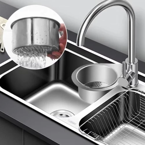 Periboia Kuğu Tasarımlı Paslanmaz Lavabo Drenaj Sepeti ürün görseli 1