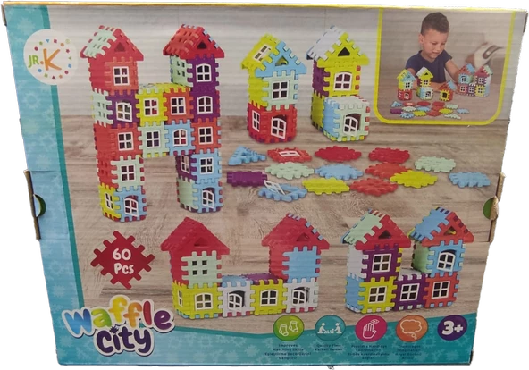 Özka Waffle City 60 Parça Eğlenceli Blok 2023 ürün görseli 1