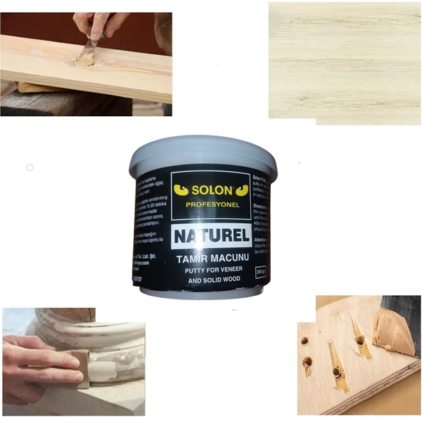 Ahşap Masif ve kaplama Tamir Macunu Naturel 240 Gr. ürün görseli 1