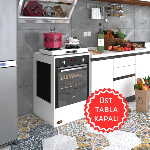 Kenzlife ankastre modülü kabini kalsiyum3 byz fırın ocak dolabı sabit tabla ürün görseli 1