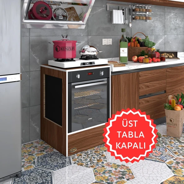 Kenzlife ankastre modülü kabini kalsiyum3 cvz fırın ocak dolabı sabit tabla ürün görseli 1