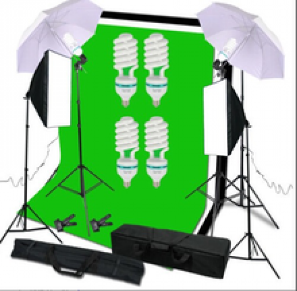 Softbox 50x70 Umberlla Şemşiye 84cm Sürekli Işık Background Stand ürün görseli 1