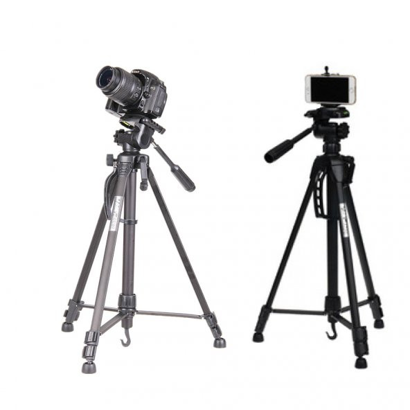 Deyatech 147cm Kamera Telefon Tripodu Fotoğraf Makinesi Tripot ürün görseli 1