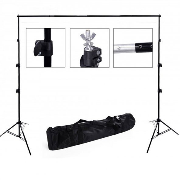 Deyatech  2.5x3m Fon Standı Background Fon Perde İçin Stand ürün görseli 1