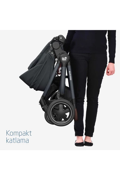 Adorra 2 Çift Yönlü Bebek Arabası Essential Graphite - Resim 6