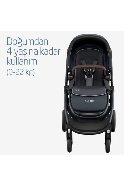 Adorra 2 Çift Yönlü Bebek Arabası Essential Graphite - Resim 5