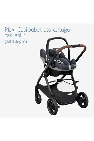Adorra 2 Çift Yönlü Bebek Arabası Essential Graphite - Resim 3