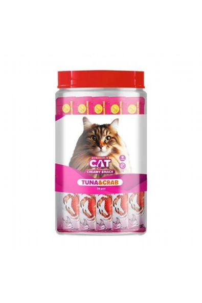 Eurogold Cat Ton Balıklı Ve Yengeçli Sıvı Kedi Ödülü 30 x 15 Gr ürün görseli 1