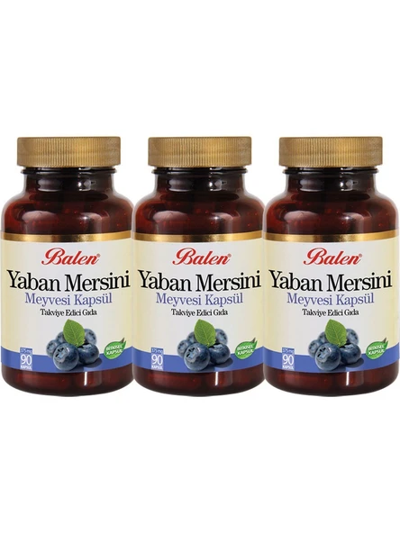 Balen Yaban Mersini Meyvesi 375 mg 90 Kapsül 3'lü ürün görseli 1