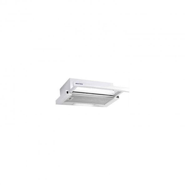 White Daisy F2 Çift Motor Camlı Beyaz Aspiratör ürün görseli 1