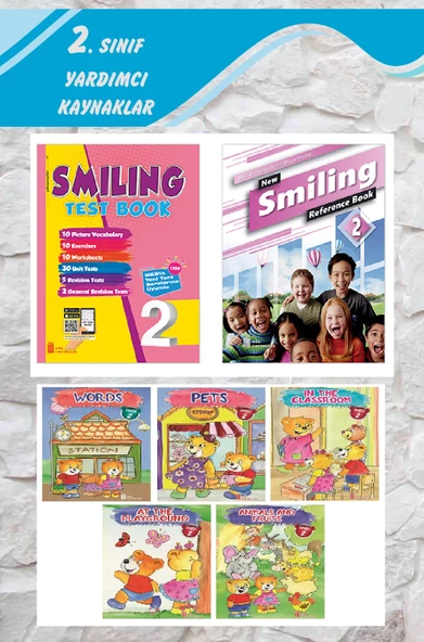 2.Sınıf Smiling Test Book +New Smiling Reference Book (2'liİ Set)+ 5 li Hikaye Seti ürün görseli 1