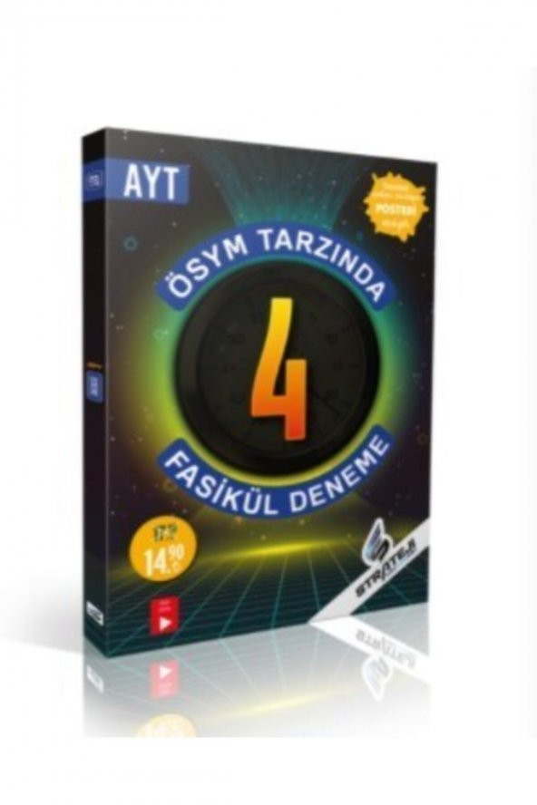 STRATEJİ AYT 4 FASİKÜL DENEME VİDEO ÇÖZÜMLÜ ürün görseli 1