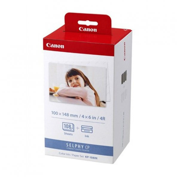Canon KP-108 Selphy CP Serisi İçin 10x15 Kağıt Kartuş Set ürün görseli 1