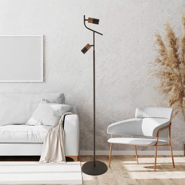 Darin 2Li Modern Spot Başlıklı Modern Oturma Odası Köşe Salon Lambader ürün görseli 1