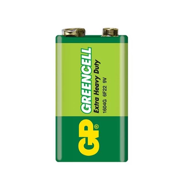 GP 9 V PİL GREENCELL GP1604GED 6F22 ( 1 adet fiyatıdır) ürün görseli 1