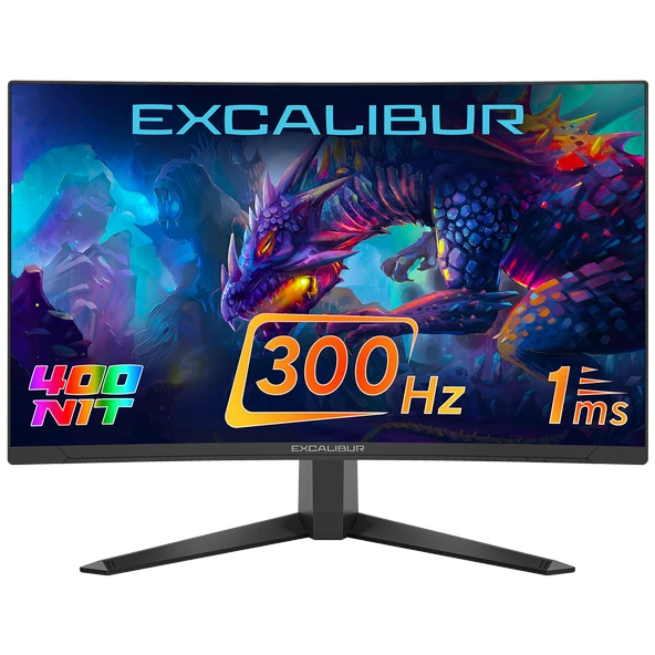Casper Excalibur E27FVC-E 27" 300HZ 1MS 400NIT Fast VA Curved HDR10 Oyuncu Monitörü ürün görseli 1