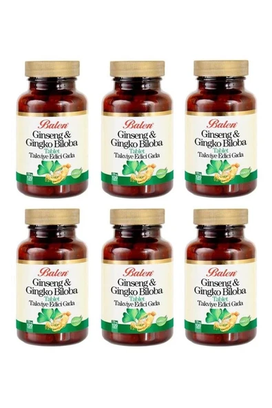 Balen Ginseng Ginkgo Biloba 720 mg 120 Tablet 6 Adet ürün görseli 1