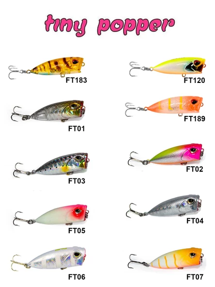FUJIN Tiny Popper Mini LRF Maket Yem  FT03 Trans Iwashi ürün görseli 1