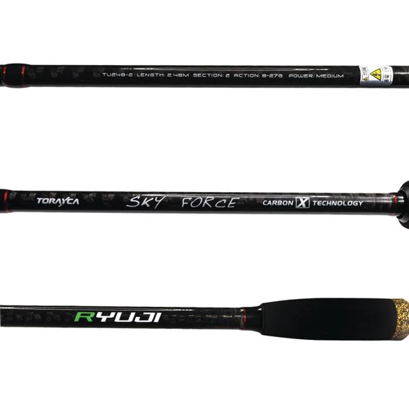 Ryuji Sky Force 2.48m 8-27gr 2P Spin Olta Kamışı - Resim 2