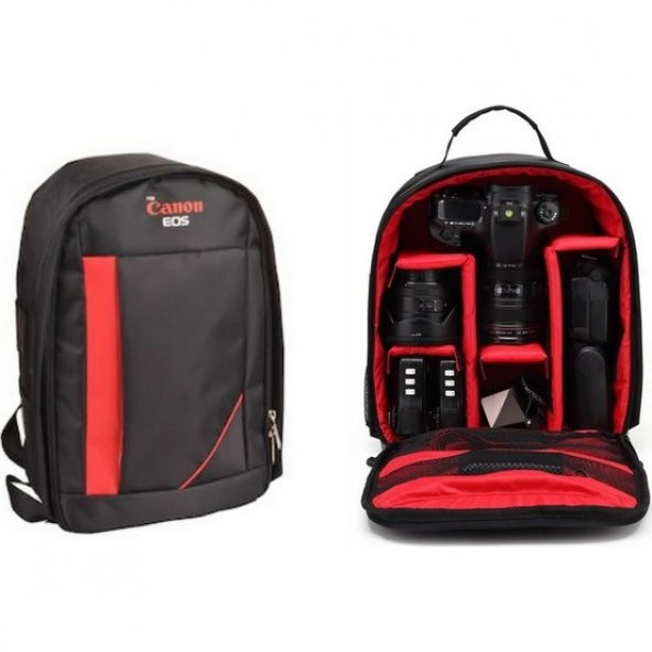 Canon Çift Askılı Sırt Çantası 600D 650D 800D 750D 760D 60D ürün görseli 1