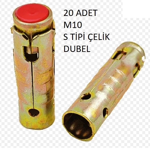 M10 S Tipi Çelik Dubel 20 Adet ürün görseli 1