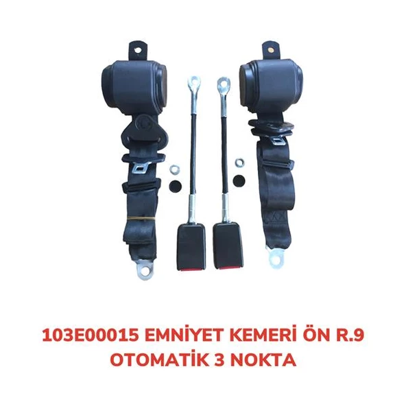 EMNİYET KEMERİ ÖN 3 NOKTA OTOMATİK R9 ürün görseli 1