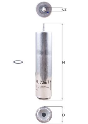 YAKIT FILTRESI BMW N47 F20 F30 F22 F32 F34 F36 MINI R55 R56 R57 R59 R60 R61 ürün görseli 1