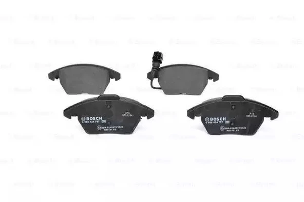 0986TB2457-ÖN BALATA FİŞLİ CADDY III 04 GOLF IV V VI 97 JETTA PASSAT 05 POLO 09 OCTAVIA 04 ürün görseli 1