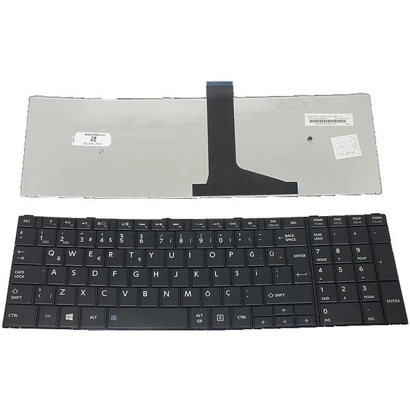 Toshiba Dynabook Satellite C55-A-14G, C55-A-14H Notebook Klavyesi (Siyah TR) Tip-2 ürün görseli 1