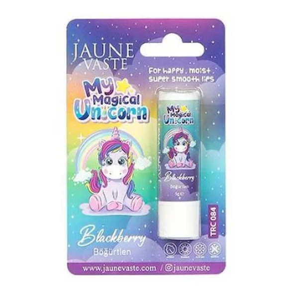 Jaune Vaste Lip Balm Kids Unicorn Dudak Kremi Böğürtlenli 5 gr ürün görseli 1