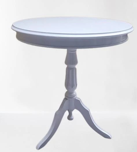 Fiskos Sehpa EKO 90502 Baba 3 Ayak 60CM Hareketli MDF Tabla Parlak Beyaz El Yapım ürün görseli 1