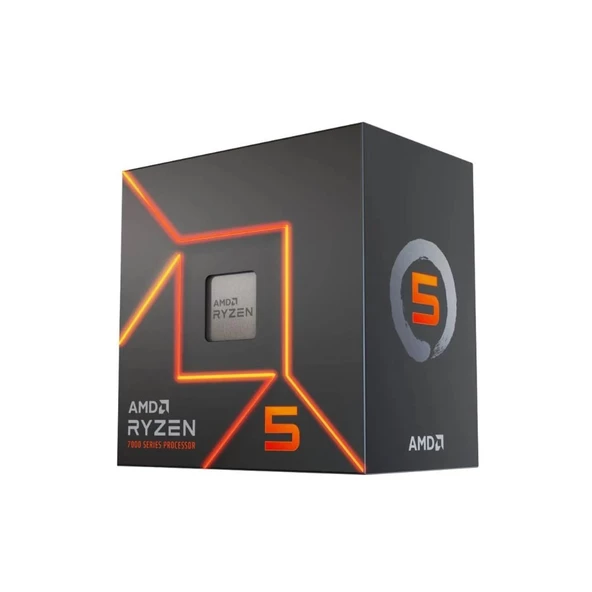 AMD Ryzen 5 7600 Soket AM5 3.8 GHz 32MB 65W 5nm 100-100001015BOX İşlemci ürün görseli 1