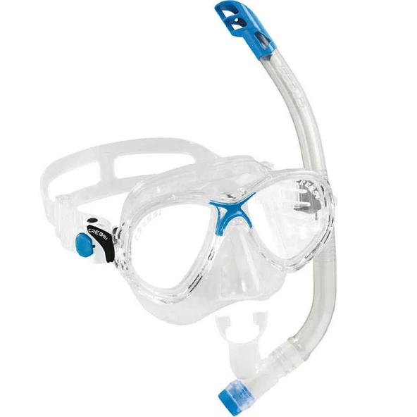 Cressi Junior Marea Maske Top Şnorkel Seti  CLEAR-BLUE ürün görseli 1